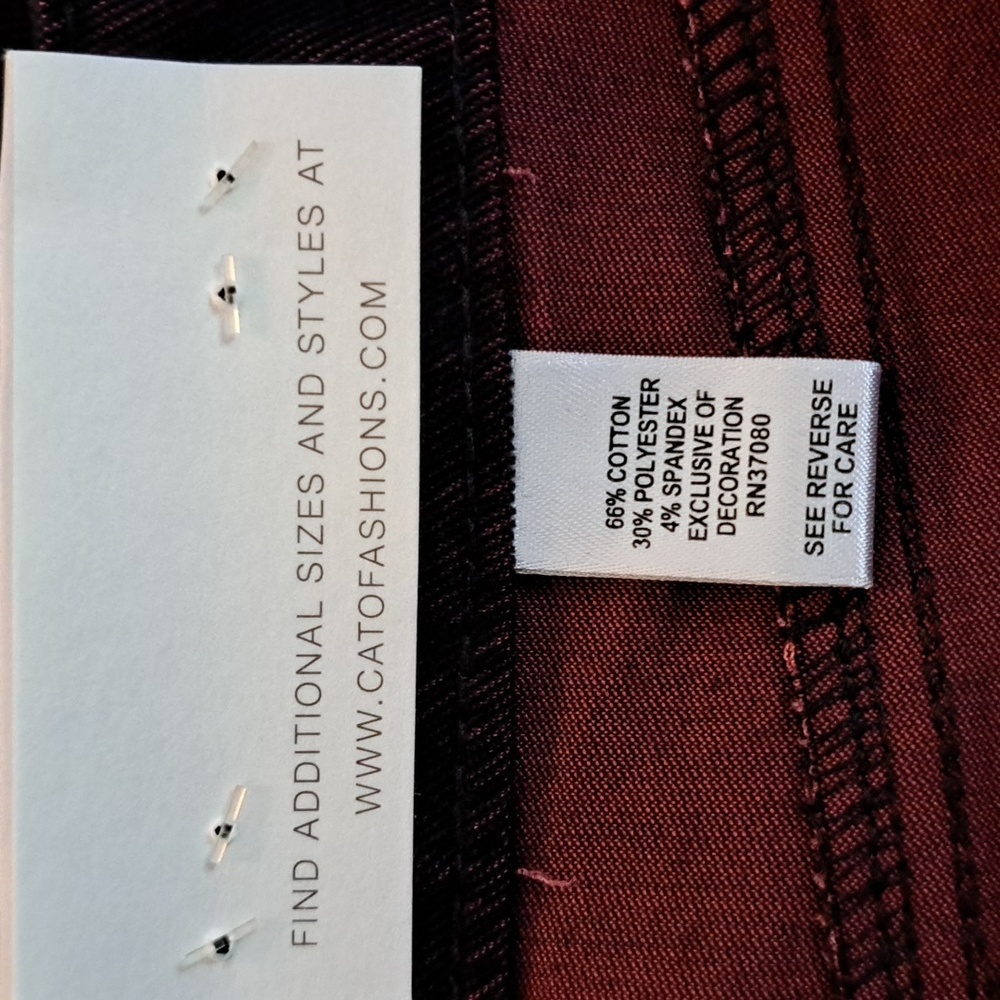 🪻BOGO🪻 Cato Contemporary Skinny Corduroy Pants Size‎ 2 NWT - Picture 9 of 11